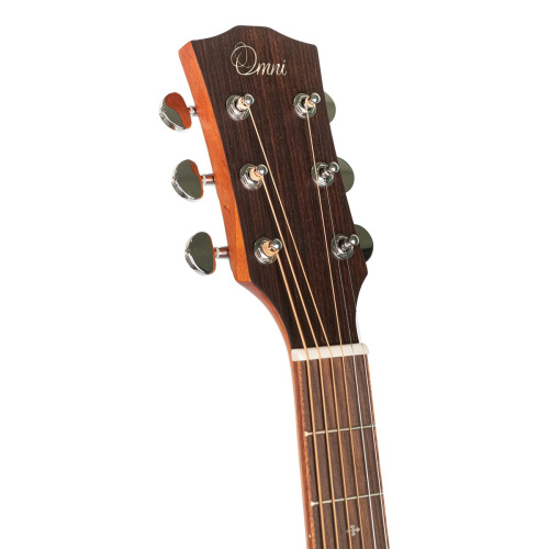 Omni D-250M CE электроакустическая гитара, массив окуме/ сапеле, Fishman, цвет натуральный фото 2
