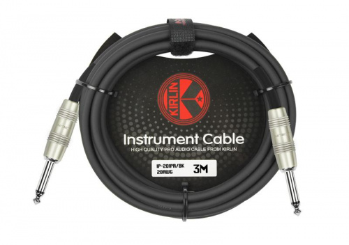 Kirlin IP-201PR 3M BK кабель инструментальный Разъемы: 1/4" прямой моноджек 1/4" прямой монодже фото 2