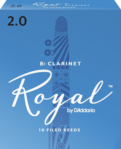 D'ADDARIO WOODWINDS RCB1020 ROYAL, BB CLAR, 2, 10 BX трости для кларнета, размер 2, 10 шт