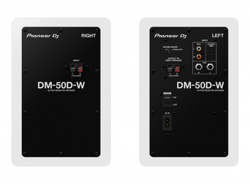 PIONEER DM-50D-W студийные мониторы 5 дюймов (пара), цвет белый фото 3