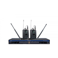 Relacart UR-112DMT 2-х канальный приемник UR-112D + два поясных передатчика ET-60 + 2 петл. микр