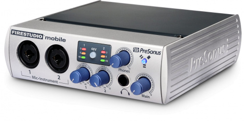 PreSonus FireStudio Mobile аудиоинтерфейс FireWire для звукозаписи 10 х 6 24бит/96кГц, MIDI, S/PDIF, ПО Studio One Artist