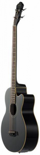 IBANEZ AEB8E BLACK электроакустическая бас-гитара, цвет черный, нижняя дека и обечайка махогани, верхняя дека ель, гриф махагони, накладка палисандр,  фото 8