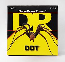 DR DDT-55 DDT струны для 4-струнной бас-гитары пониженный строй нержавеющая сталь 55 115