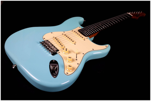 JET JS-300 BL R электрогитара, Stratocaster, корпус липа, 22 лада,SSS, tremolo, цвет Sonic blue фото 14