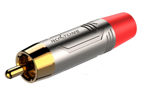 ROXTONE RF2CS-NG-RD Разъем 1шт. RCA "Тюльпан" с красным маркером 1шт. Упаковывается по 2 шт в блистере(красный+черный)