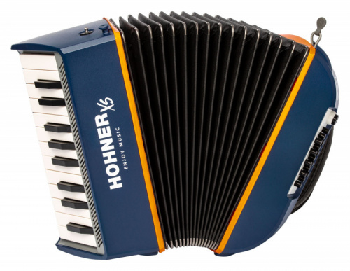 HOHNER XS (A2901) детский аккордеон, цвет синий/оранжевый