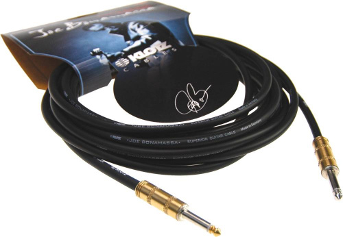 KLOTZ JBPR030 Joe Bonamassa готовый инструментальный кабель, подписная модель Joe Bonamassa, длина 4.5 метров, позолоченные разъемы Switchcraft Mono J фото 2