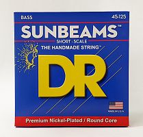 DR SNMR5-45 SUNBEAM струны для короткомензурной 5-струнной бас-гитары никель 45 125