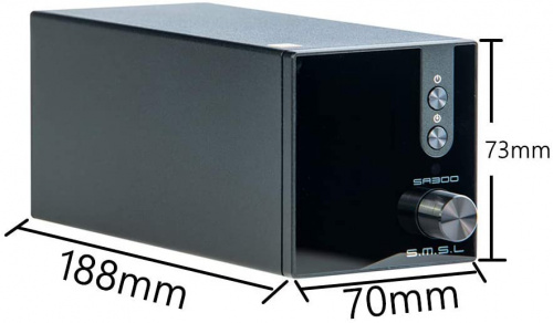 SMSL SA300 Black Усилитель. Входы: USB/RCA/Bluetooth. Коэффициент динамических искажений: 0.008%. Сигнал/шум:90дБ. Потребляемая мощность:35 В. В компл фото 7
