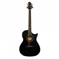 GregBennett GA100SCE/BK Электроакуст. гитара с вырезом, цвет черный.