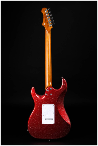JET JS-500 RDS электрогитара, Stratocaster, корпус липа, 24 лада, HH, 1V1T, tremolo, цвет RDS фото 14