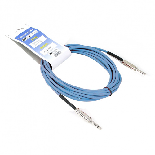 Invotone ACI1004B инструментальный кабель, mono jack 6,3 — mono jack 6,3, длина 4 м (синий)