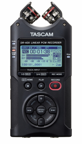 Tascam DR-40X портативный стерео рекордер с встроенными микрофонами фото 3