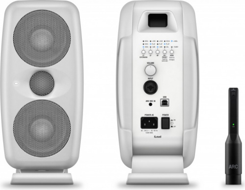 IK MULTIMEDIA iLoud MTM - White студийный монитор 2x3,5, 100 Вт, встроенный DSP, встроенная система фото 2