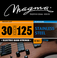 Magma Strings BE166S Струны для 6-струнной бас-гитары 30-125, Серия: Stainless Steel, Калибр: 30-45-65-80-100-125, Обмотка: круглая, нержавеющая сталь