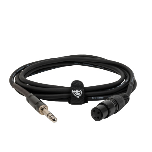 ROCKDALE XF001-3M готовый микрофонный кабель, разъемы XLR female X stereo jack male, длина 3 м, черный фото 4