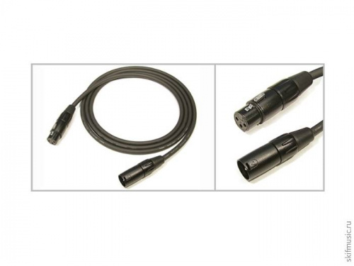 QUIK LOK CM175-6 микрофонный кабель с низким уровнем шума (NOISE-FREE CM680), разъёмы XLR Female - XLR Male, 6м. фото 2