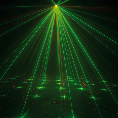 American DJ Micro Star зелено-красный лазер мощностью 30мВт+красный лазер мощностью 80мВт, свыше 200 фото 13