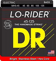 DR MH5-45 серия Lo-Rider для 5-ти струнной бас-гитары, нержавеющая сталь, Medium (45-125)