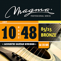Magma Strings GA120B85 Струны для акустической гитары Серия: Bronze 85-15 Калибр: 10-14-22-28-38