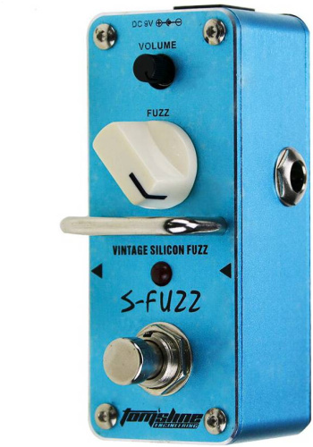 TOMSLINE ASF-3 Педаль эффектов S-FUZZ Vintage Silicon Fuzz, размер mini, питание от БП 9в фото 2
