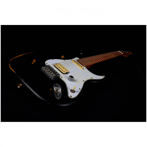 JET JS-800 Relic BK электрогитара, Stratocaster, корпус липа, HS, цвет Relic BK фото 8