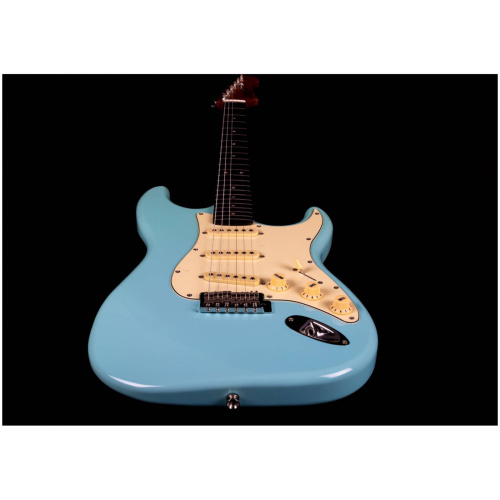 JET JS-300 BL R электрогитара, Stratocaster, корпус липа, 22 лада,SSS, tremolo, цвет Sonic blue фото 6