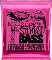 Ernie Ball 2834 струны для бас-гитары Nickel Wound Bass Super Slinky (45-65-80-100)