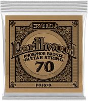 Ernie Ball 1870 струна одиночная для акустической гитары Серия Earthwood Калибр: 70 Сердцевина:
