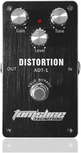 TOMSLINE ADT-1 Педаль эффектов Distortion, питание от БП и батареи 9в