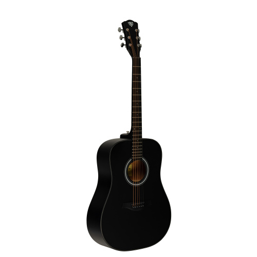 ROCKDALE Aurora D5 BK Satin акустическая гитара, дредноут, цвет черный, сатиновое покрытие фото 2
