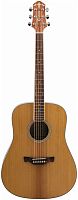 CRAFTER D-7 NC VVS + Чехол акустич. гит. Дредноут, топ массив запеч ели, корпус красное