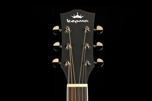 KEPMA A1CE Natural Matt электроакустическая гитара, цвет натуральный, в комплекте 3м кабель фото 8