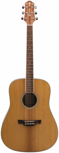 CRAFTER D-7 NC VVS + Чехол акустич. гит. Дредноут, топ массив запеч ели, корпус красное