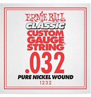 Ernie Ball 1232 струна для электро и акустических гитар. никель, калибр 032