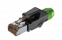 ROXTONE RJ45C5E-PH-GN Ethernet Разъем RJ45(часть A)  CAT5e, 150 МГц, макс. AWG26, металлический зажим, с удобным держателем сердечника провода (деталь