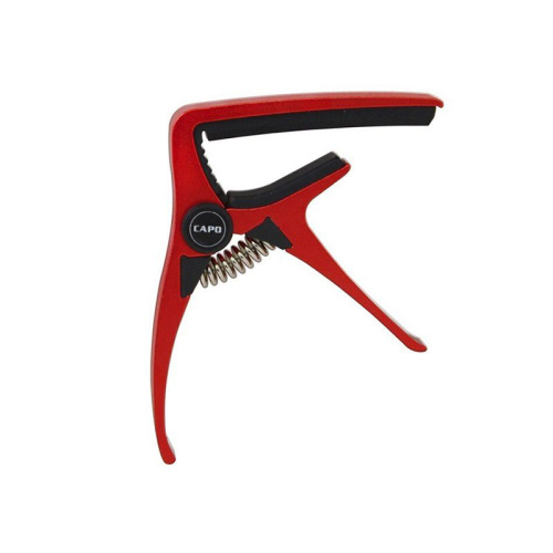 Aroma AC-20 red Каподастр для акустической гитары, красный