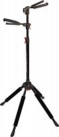 Ultimate GS-102 стойка гитарная двойная, c регулируемой высотой захвата грифов, черная