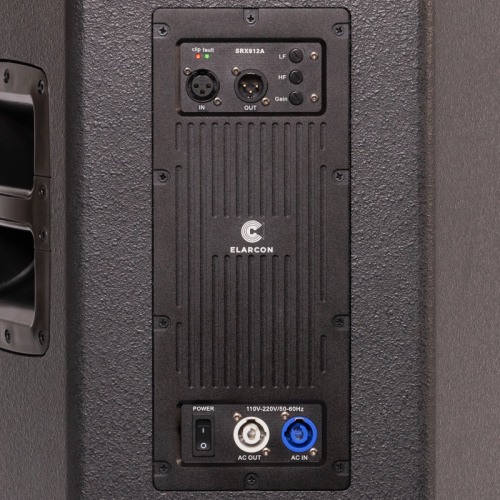 ELARCON SRX812A Активная 2-х полосная АС, 12" + 1,7", 500Вт, 8Ом, чуствительность 95дБ, давление 136 фото 7