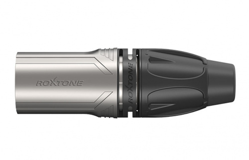 ROXTONE RX3M-NS Разъем cannon кабельный папа 3-х контактный, цвет: серебро, HQ фото 3