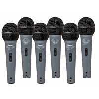 Superlux ECO88S 6 pack комплект из 6 микрофонов, вокальных динамических суперкардиоидных