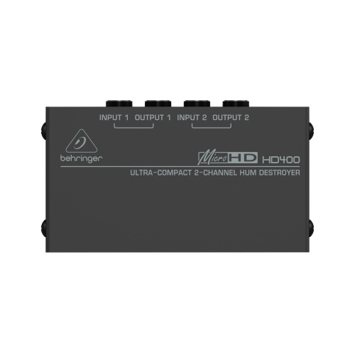 Behringer HD400 2-канальный подавитель сетевого фона и шумов/ пассивный DI-box фото 2