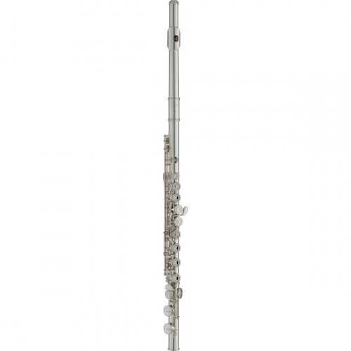 Yamaha YFL-412 флейта с "ми-механикой", без резонаторов, не в линию, серебренная, с футляром