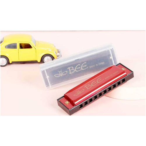BEE DF10A-1 RED диатоническая губная гармошка, C, корпус пластик, крышки и платы алюминий. Цвет: кра фото 15