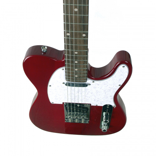 REDHILL TLX300/TR эл.гитара, Telecaster, 1V/1T/3P, S-S, ясень/клен, цвет прозрачный красный фото 3