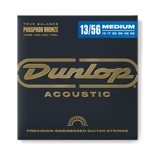 Dunlop DAP1356 струны для акустической гитары Phosphor Bronze 13-56