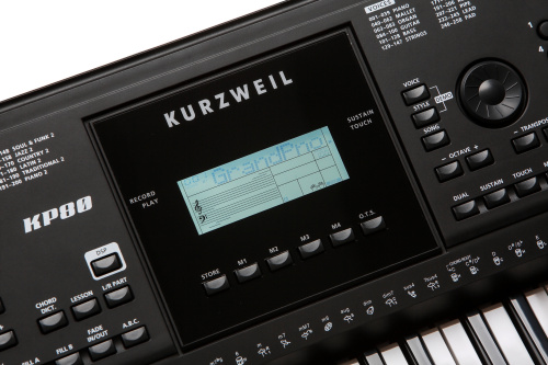 Kurzweil KP80 LB Синтезатор, 61 клавиша, полифония 32, цвет чёрный фото 4