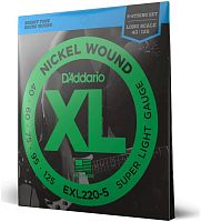 D'Addario EXL220-5 Струны БАС, nickel, super soft 40-125