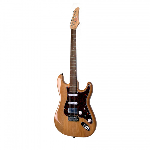 REDHILL STM400/NA эл.гитара, Stratocaster, 1V/2T/3P, S-S-H, ясень/клен+палисандр, цвет натуральный фото 2